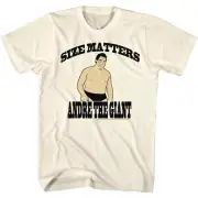 Andre The Giant T-Shirt New SIZE in 100% Natural Color Cotton in sizes SM - 5XL