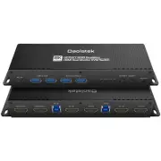 kvm Switch 2 Monitors 2 Computers hdmi 2.1 4k 144hz EDID Emulator Hotkey Swit...