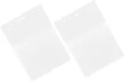 HOLIDYOYO 2pcs Wall-Mounted Document Holder Transparent Hanging File Pockets for Office Organization Easy Installation Magazine and Newspaper Holder Space-Saving for Home and Classroom