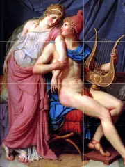 Art Nude Paris David Mural Ceramic Backsplash Bath Tile #1832