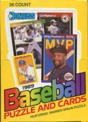 1989 Baseball Wax Box (36 Sealed Packs) Look for the Ken Griffey Jr. Rookie Car