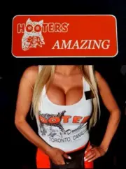 Hooters Uniform Amazing Name Tag Pin Back Dress Up Role Play Costume Accessory