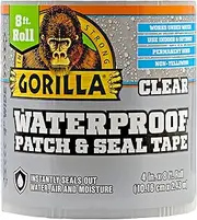 Gorilla 107261 4" x 8' Sealant Tape, Clear