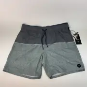 Men's RVCA Country Stretch Swim Trunks, Size Large, Moody blue