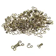 86pcs Sewing Hooks and Eye Closure for Clothing Bra Skirt Trousers, Bronze