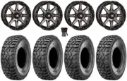 High Lifter HL10 14" Wheels Smoke 30" Ridge Saw 2.0 Tires Polaris Ranger XP 9/1K