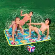 Twister Sprinkler Splash Pad Kids Play Mat Twist Turn Game Pool Summer Outdoor