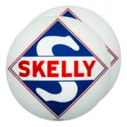 Pair of Skelly 13.5" Gas Pump Lenses (G183)