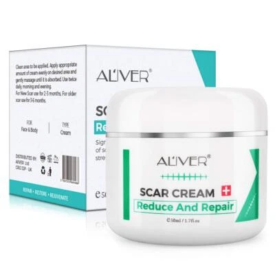 Scar Removal Cream for Face & Body - Treatment for New Scars, Stretch Marks, Ac