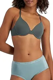 [Bonds] Women's Invisi T-Shirt Bra, Smoked Jade, 10DD