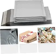 jojofuny 50PCS Grey Self Seal Adhesive Bubble Mailers Postal Bags for Shipping Packaging and Valuables Protection Shockproof and Convenient