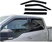 Weathershield Compatible for Ford F150 SuperCrew XL XLT 2015 2016 2017 2018 2019 2020 2021 2022 2023 2024 Side Window Visor Sun Rain Guard