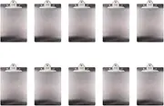 10X File Folder Metal Clipboard A4 Stainless Steel Clip Board Organizer Binder Board Menu Splint for Office School Teach