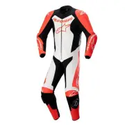 Alpinestars GP Force Lurv 1PC Leather Suit Red Fluo White Black