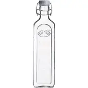 Kilner 1 Litre Glass Clip Top Bottle Jar Liquid Storage Container w/ Lid Clear