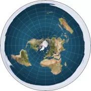 Flat Earth Map Circle Vinyl Sticker window conspiracy cosmography laptop theory