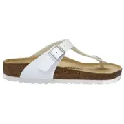 Birkenstock Unisex Gizeh Birko-Flor Regular Fit Sandals White (EU 35-43) 41
