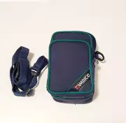 Ambico Small Blue 2 Pocket 35 Mm Camera Bag with Zipper & Shoulder Strap