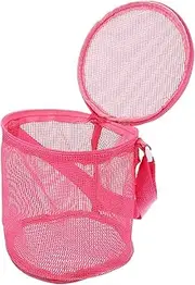Toyvian Beach Storage Bag Child Sand Bucket Round Pvc