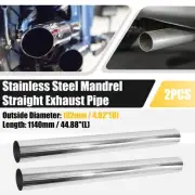 2 Pcs Straight 4" OD 45" Length DIY Custom Mandrel Exhaust Pipes Tube Pipes