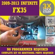 3x Lock Plug & Play Remote Start Fits 2012 INFINITI FX35