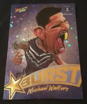 2016 AFL Select Footy Stars Card STARBURST BLUE CARICATURE MICHAEL WALTERS SB24