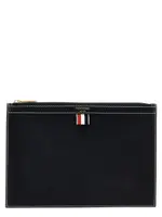[Thom Browne] Thom Browne-Small Document Pouch Clutch Blu-Uomo OS