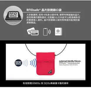 澳洲《Pacsafe》Coversafe X RFID 防剪掛頸包 X75/ RFID 掛式護照卡包 (黑色 10148100)