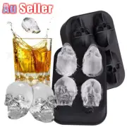 Halloween Party chocolate Mould Tray 3D Skull Silicone Ice Cube Soap candle Mold