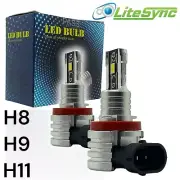 LiteSync H11 711 LED Headlight Bulbs Kit 6000K Perfect Beam For Smart Cabrio (for: Smart)