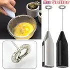 Electric Kitchen Mini Foamer Milk Frother Egg Beater Stirrer Whisk Mixer Tool AT