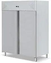 Two Door Upright Reach Stainless Steel Freezer