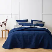 Bianca Turin Indigo Coverlet Set King