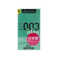 在飛比找Yahoo奇摩購物中心優惠-日本 okamoto 岡本 003衛生套(蘆薈精華)6入【小