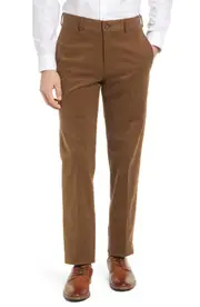 Berle Charleston Khakis Flat Front Brushed Twill Pants