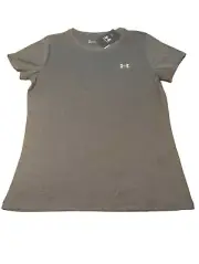 Under Armour Womens Tech Crew T-Shirt Heat Gear NWT NEW GRAY Size SMALL 1277207