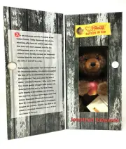 STEIFF JONATHAN EDWARDS BEAR EAN 666421 11.81 inches (seated 8") - Outhouse Bear