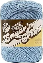 Lily Sugar N Cream SB Ball of Yarn, Light Blue