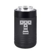 Can Bottle Cooler Insulated Drink Holder USA American Flag Letters Monogram