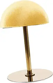 WOFASHPURET Vintage Adjustable Height Metal Hat Rack for Wig Display Stylish Dome Shape Mannequin Head Stand for Boutique Handbag Showcase and Cap Storage