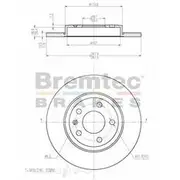 Bremtec Euro-Line GeoZinc Coated Brake Rotor - BDR21620EL