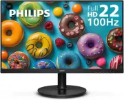 22" Full HD Monitor, 100Hz, HDMI, VGA, Lowblue Mode, 4-Year Warranty