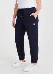 [Virtuelle] Taking Shape Cotton Seam Detail Trackpant Size 30 in Navy - Plus Size Women's Clothing Navy