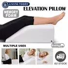 Memory Foam Leg Elevation Pillow Wedge Back Rest Support Cushion Cover Bamboo AU
