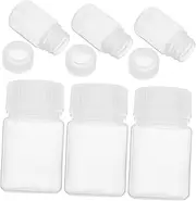 ROMISBABA 6Pcs Transparent Chemical Bottles Small Sample Containers High Temperature Resistant Material for Safe Liquid Storage Laboratories
