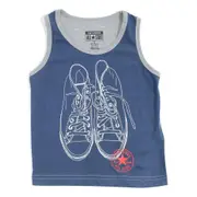 Converse Boy's Navy Singlet with Shoe Design