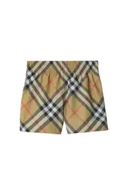burberry Check Swim Shorts in Sand at Nordstrom, Size 6M
