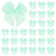 50-Pack Mini Craft Ribbon Bow 1x1 Inch for Craft DIY[Light Green]