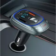 Car Bluetooth 5.0 Wireless FM Transmitter Adapter USB PD Charger Hands-Free 1PC