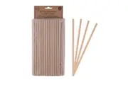 50pc Eco Basics 19.5cm Biodegradable Birthday/Party 3Ply Paper Drinking Straw